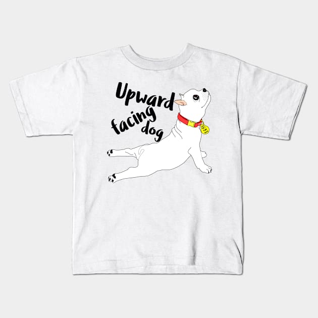 Upward facing dog Kids T-Shirt by M[ ]